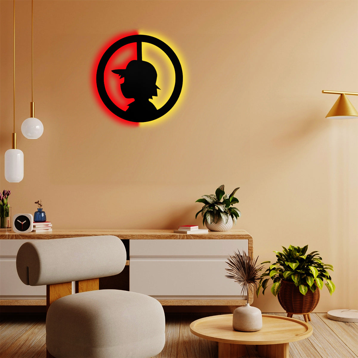 Pokémon Ash Pokéball LED Wall Light | Unique Decor for Fans