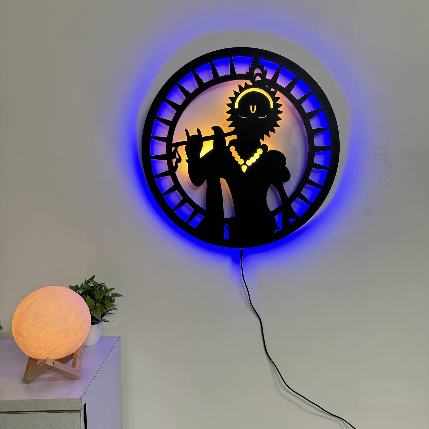 Lord Krishna LED Wall Decor