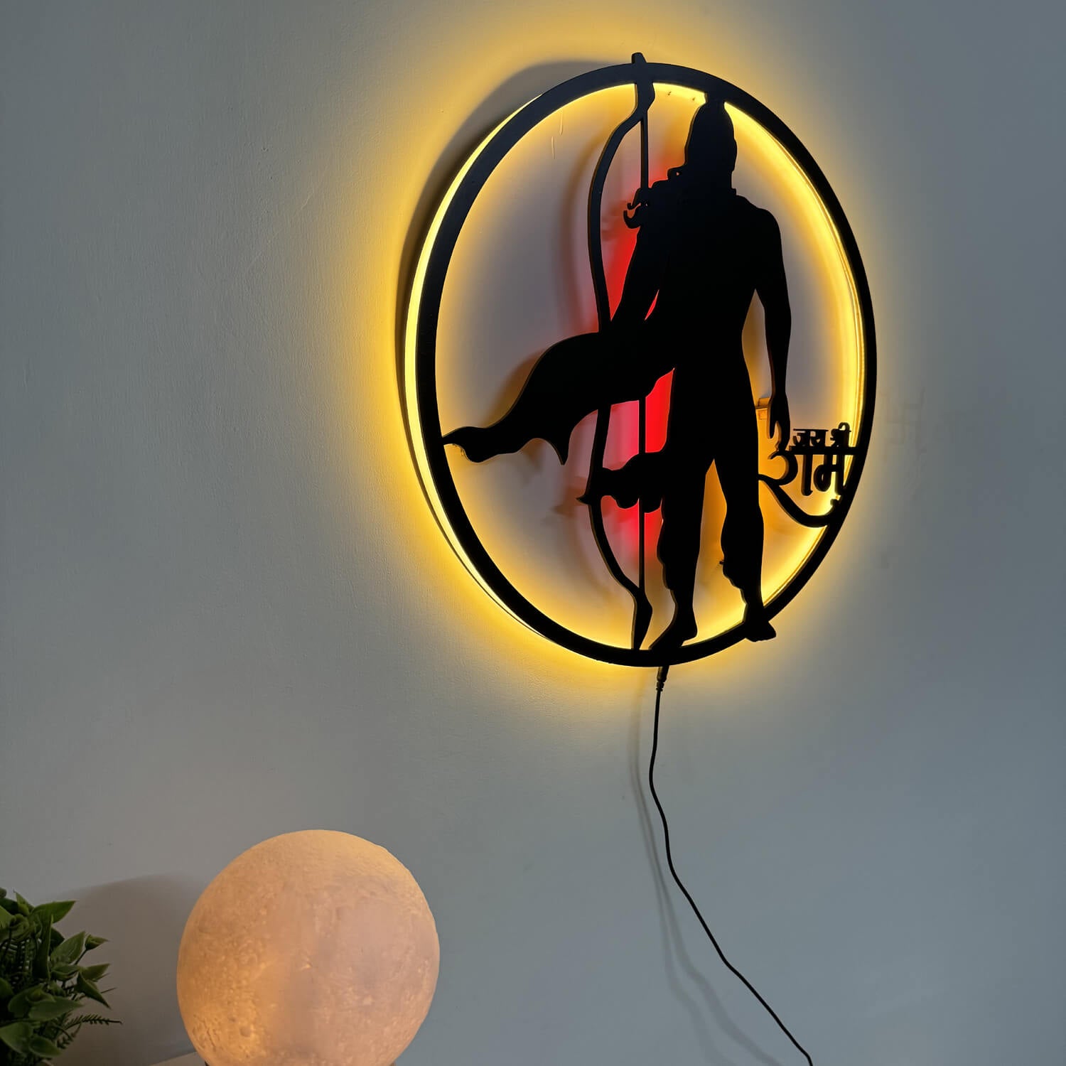 Jai Shree Ram LED Wall Decor| Divine Collections