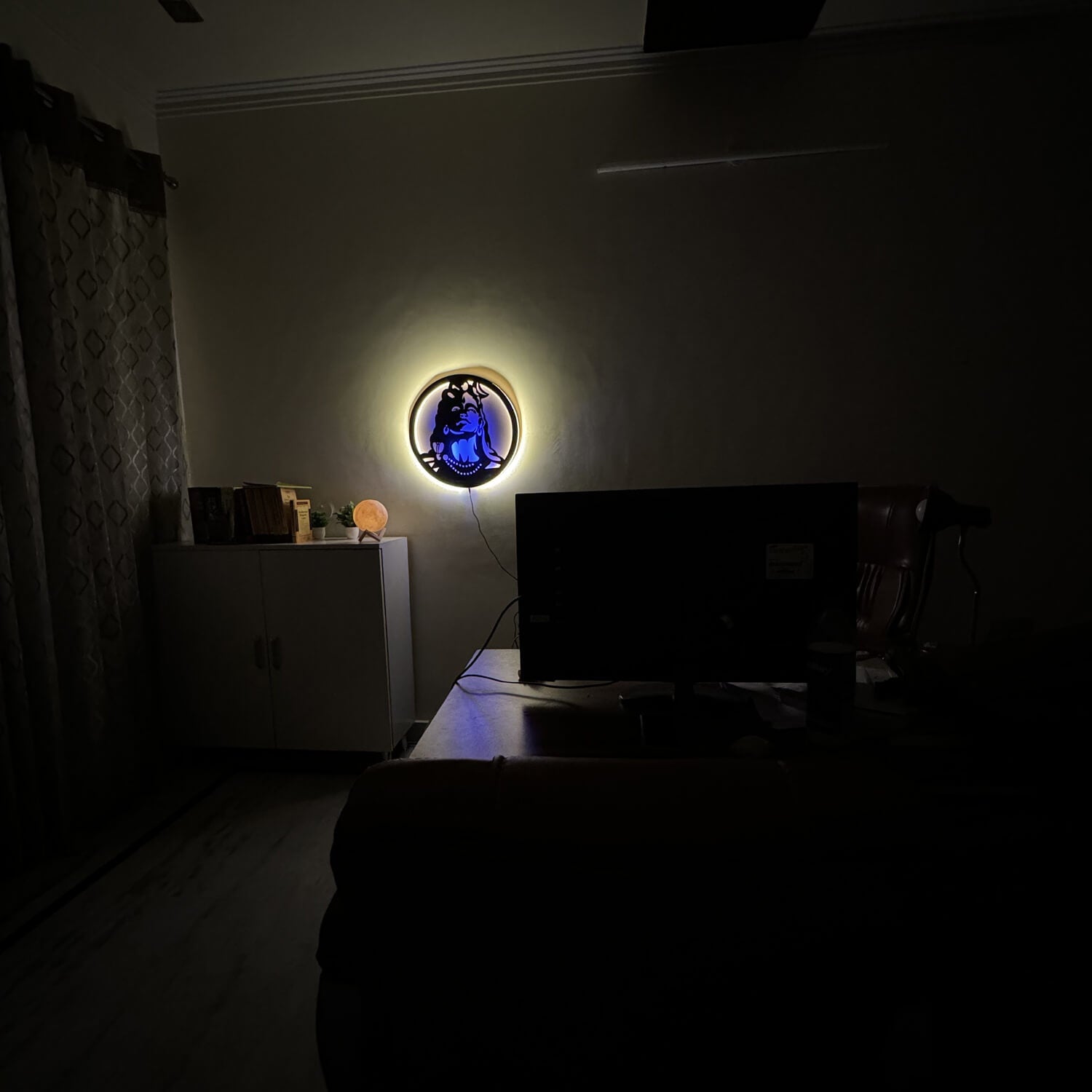 Adiyogi Neelkanth LED Wall Decor Light | India's Spiritual Collection