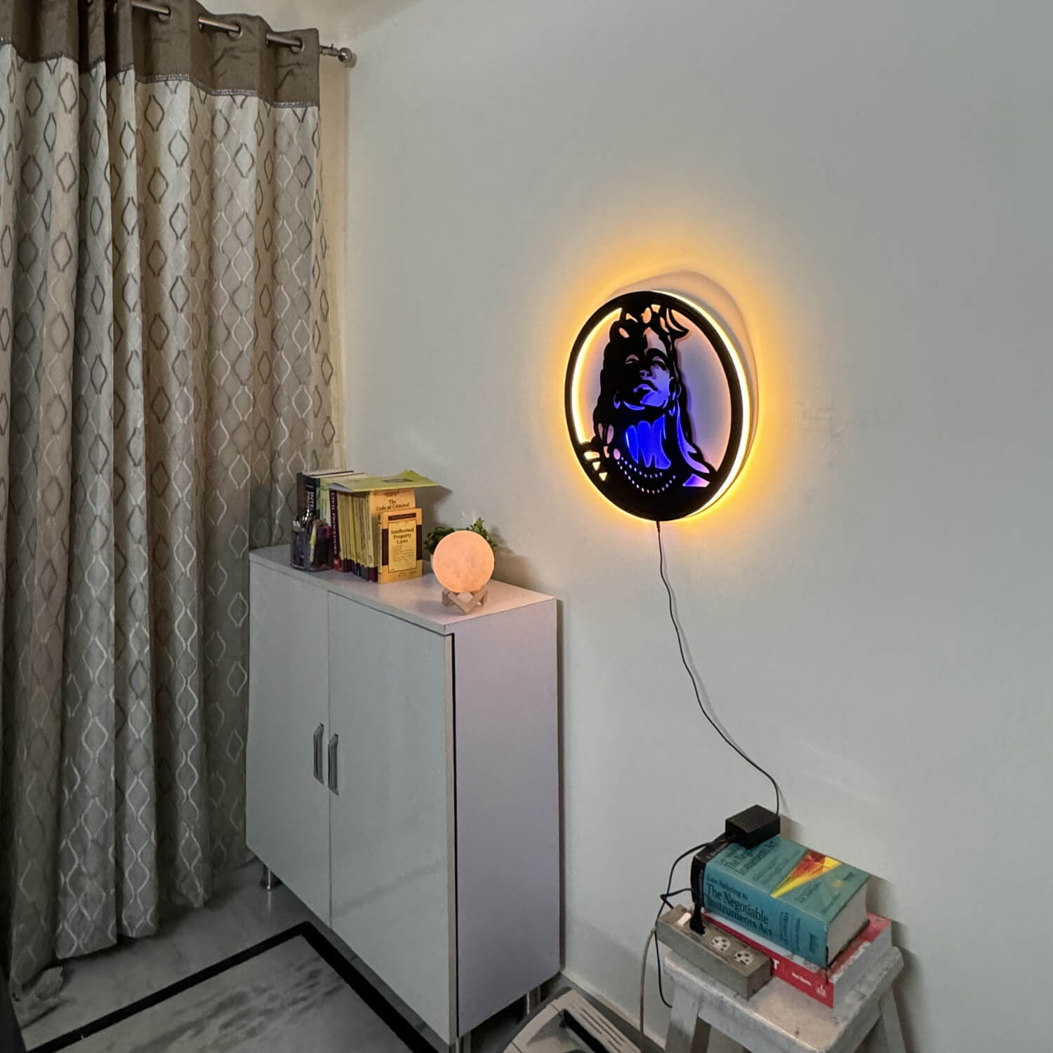 Adiyogi Neelkanth LED Wall Decor Light | India's Spiritual Collection