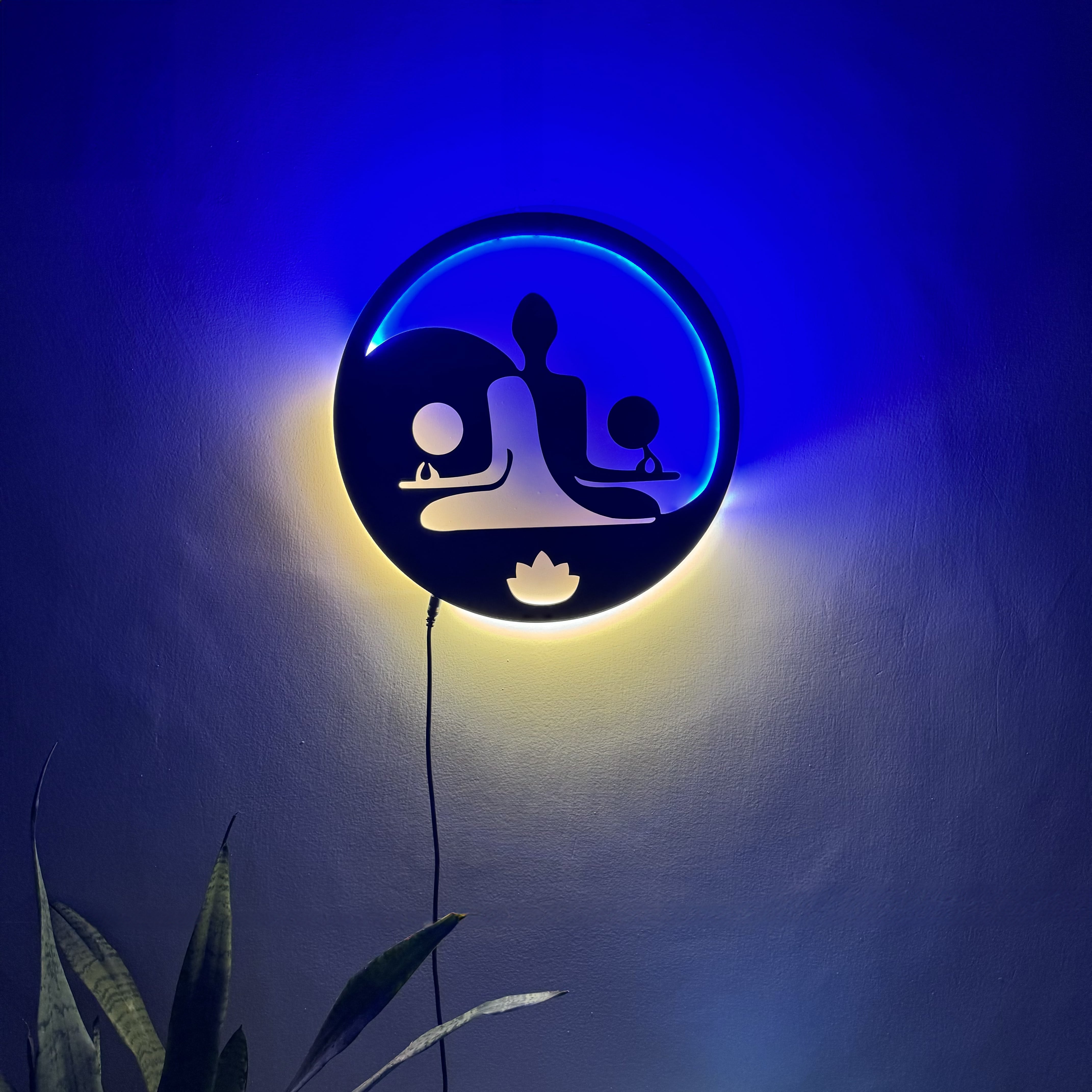 Buddha Yoga Meditation Neon LED Light | Wall Home Decor for Relaxation