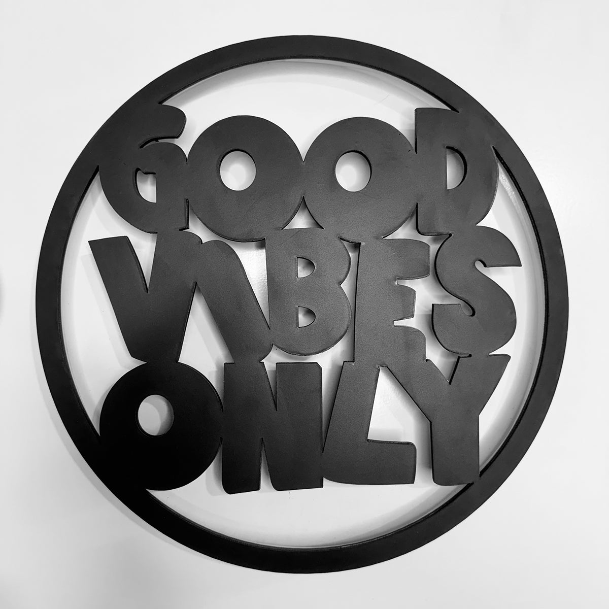 Good Vibes Wall décor Light, Home Decor for Wedding Party, Kids Room, Living Room, Hotel Beach, Decorative Wall Deacor with Led Light