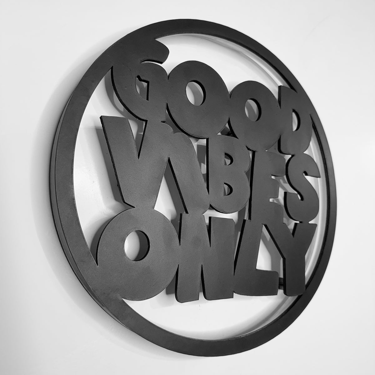 Good Vibes Wall décor Light, Home Decor for Wedding Party, Kids Room, Living Room, Hotel Beach, Decorative Wall Deacor with Led Light