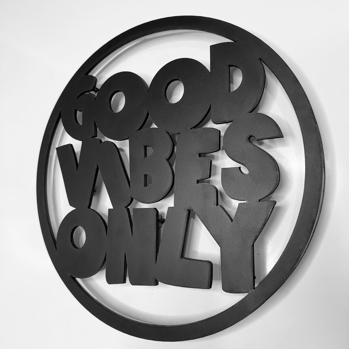 Good Vibes Wall décor Light, Home Decor for Wedding Party, Kids Room, Living Room, Hotel Beach, Decorative Wall Deacor with Led Light