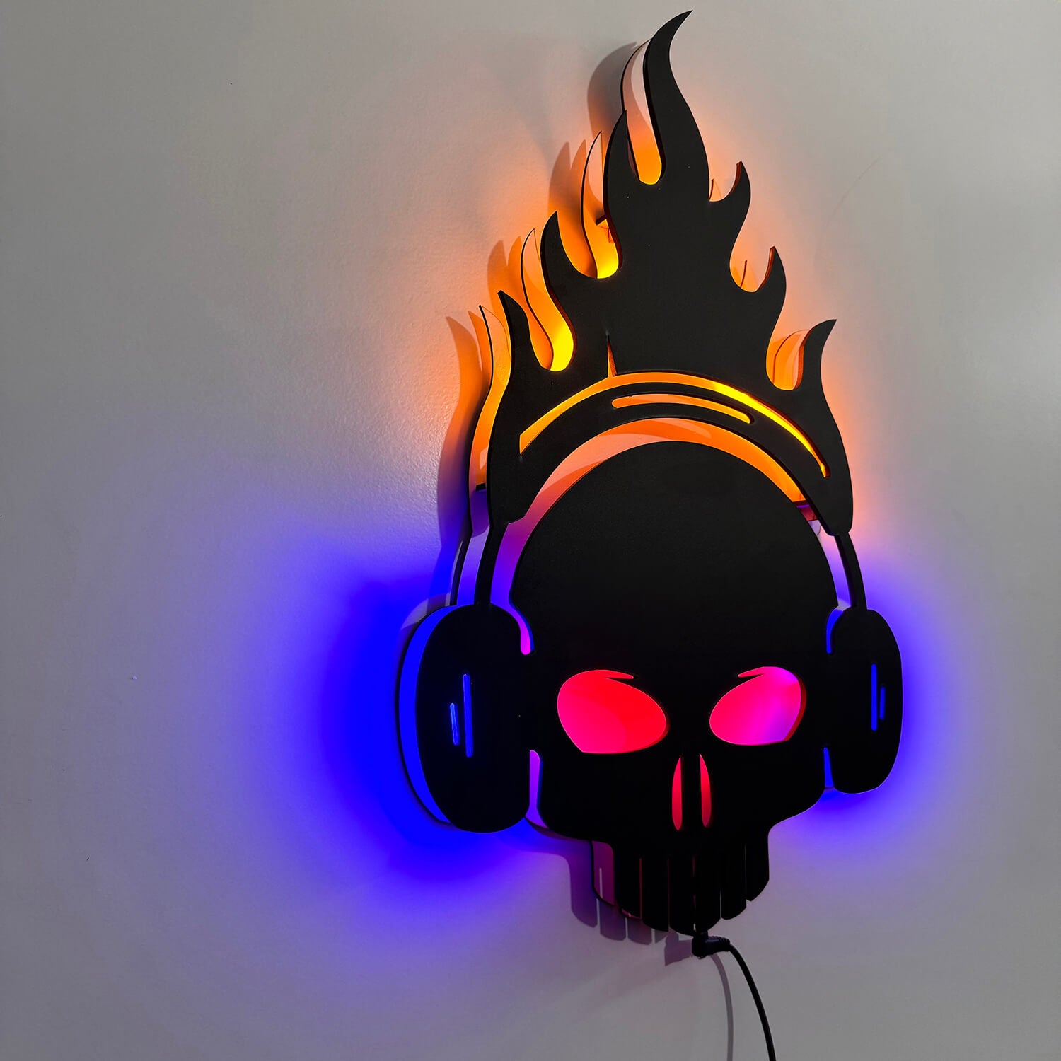 Led Ghost Ridder Ghost Rider Neon LED Wall Art | Party & Room Decor - Stylish
