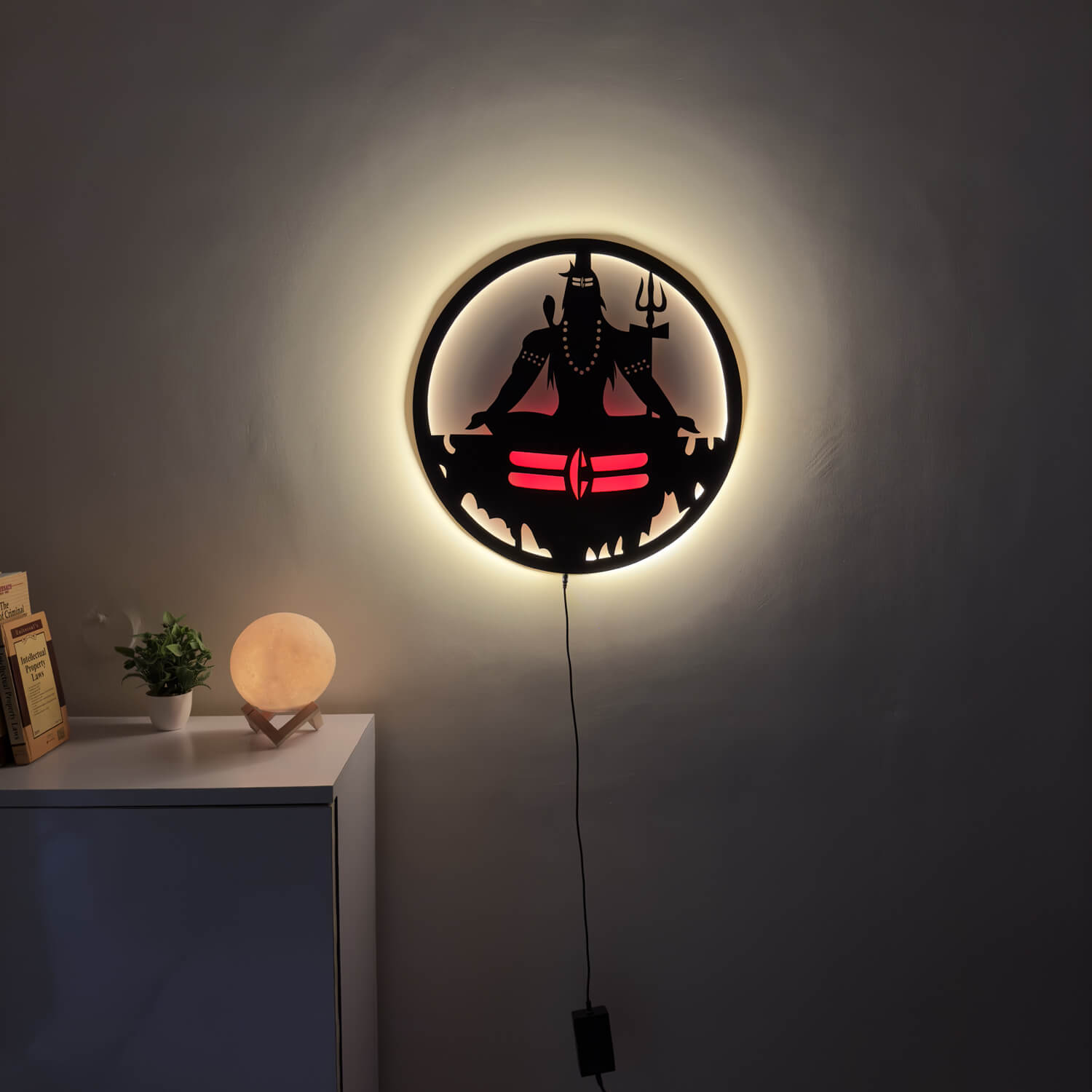 Mahadev Shiv Ji LED Wall Decor Light | India's Divine Collection