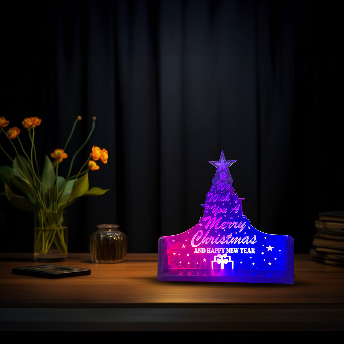 Christmas Decoration Tree Table Lamp Illuminate Festive Spirit | Home Decor Lighting Gifts