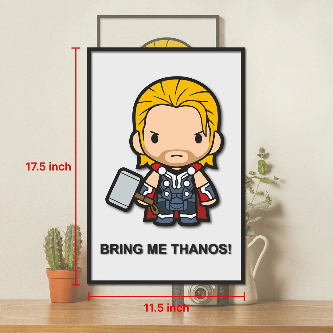 Thor Avenger 3D Wall Art | Pop Frame | India