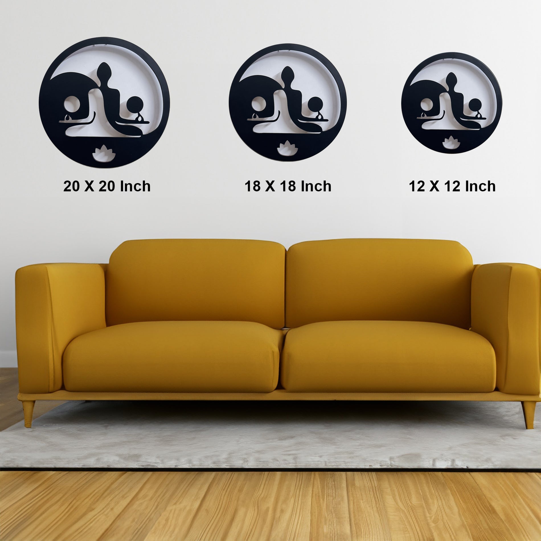 Buddha Yoga Meditation Neon LED Light | Wall Home Decor for Relaxation