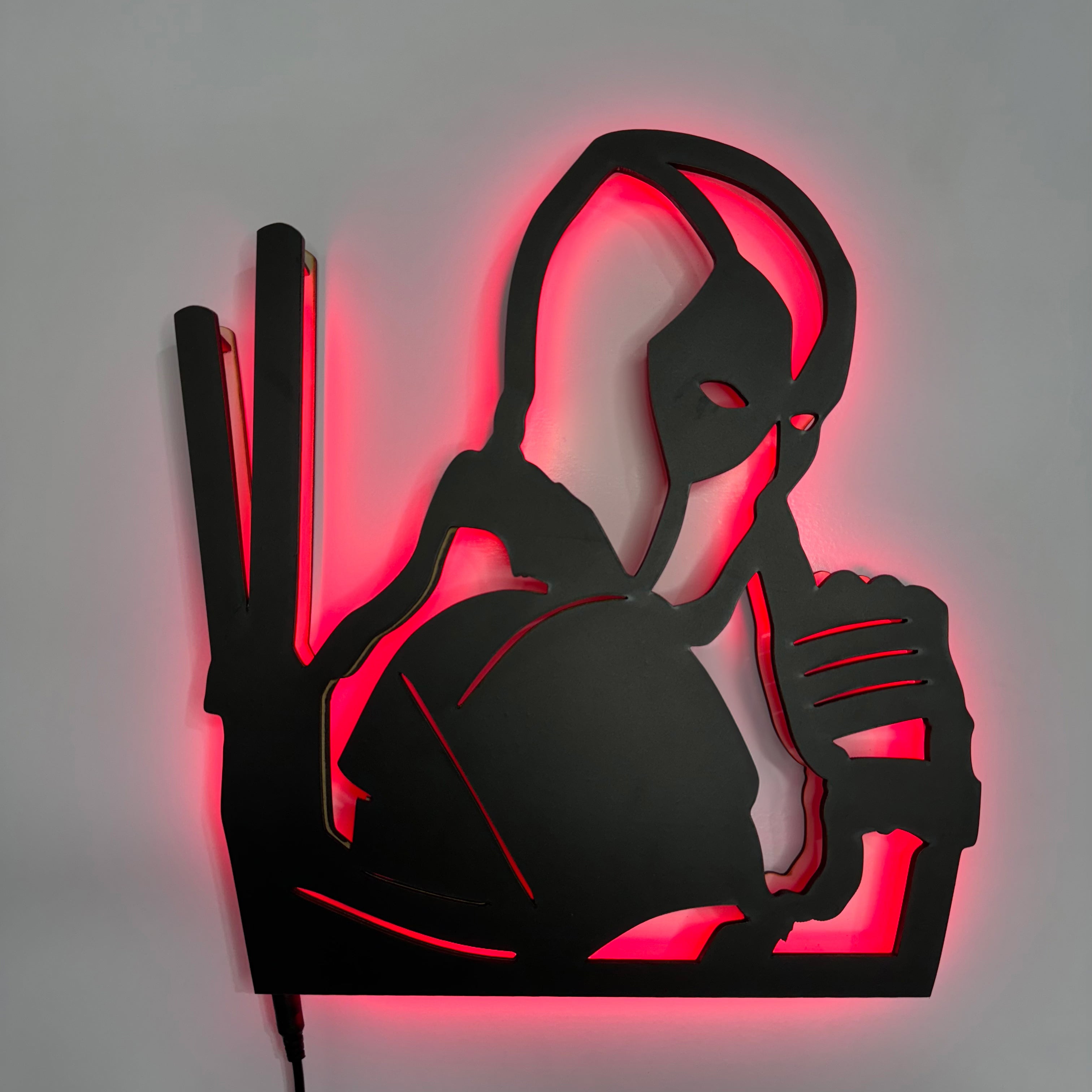 Deadpool Wall Décor Light, Decor Lights For Living Room, Gaming Room Accessories, Bedroom Wall Décor