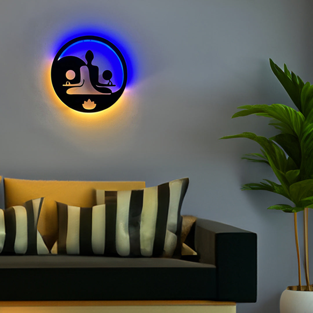 Buddha Yoga Meditation Neon LED Light | Wall Home Decor for Relaxation