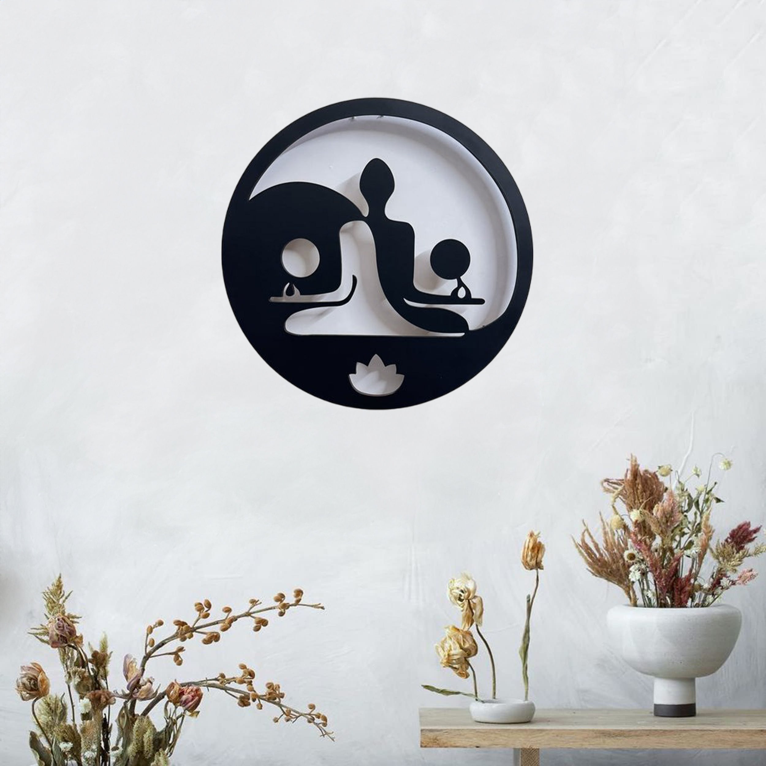 Buddha Yoga Meditation Neon LED Light | Wall Home Decor for Relaxation