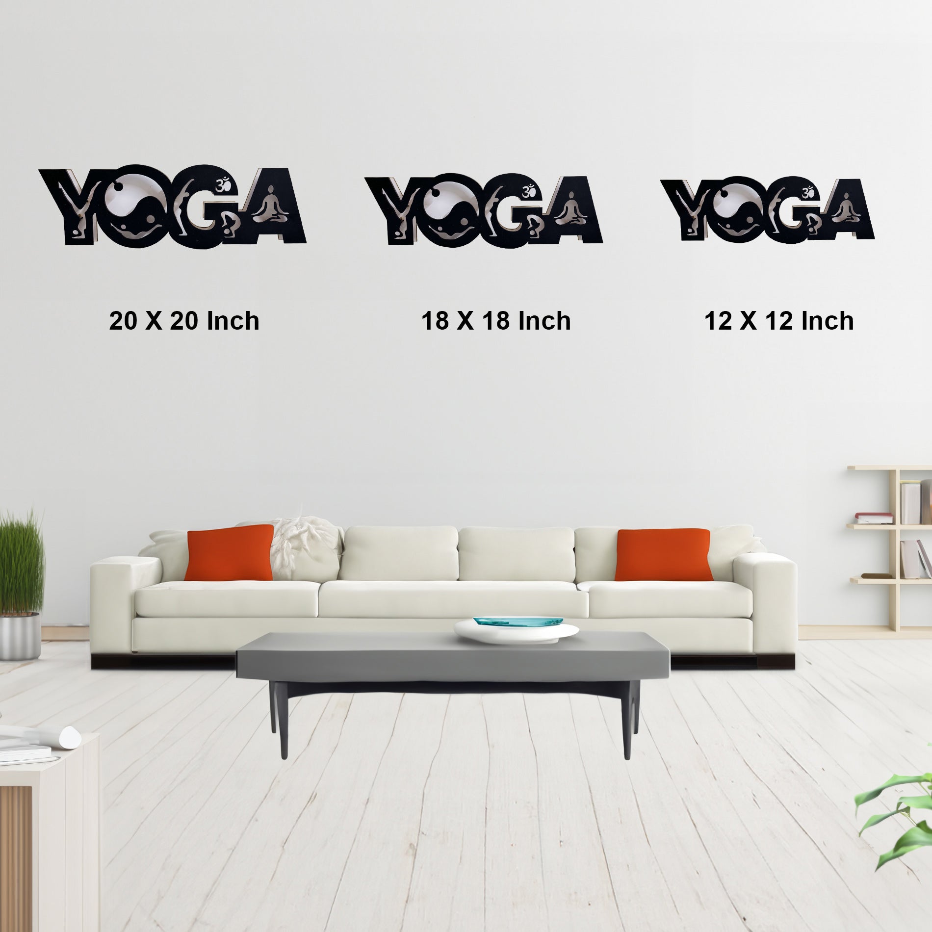 Meditation Yoga Glow in Dark Under UV Neon LED Wall Decor Light